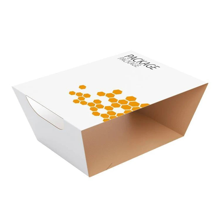 Wholesale Eco-Friendly Recyclable Cardboard Sleeve Packaging Waterproof Lamination Custom OEM Food Container Tray Packaging