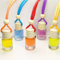 Factory in Stock Round Cylinder clear Car Diffuser Bottle with Colorful Ropes 5ml Hanging Perfume Car Diffuse