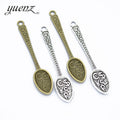 YuenZ Alloy Metal Spoom Charms Diy Jewelry Handmade Accessories Fashion Pendant Charms 57*11mm J282