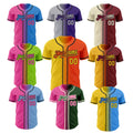 Customize Fashion Sublimation Baseball Jersey Custom Style Shirt Wholesale Baseball Play Jersey Baseball Shirt