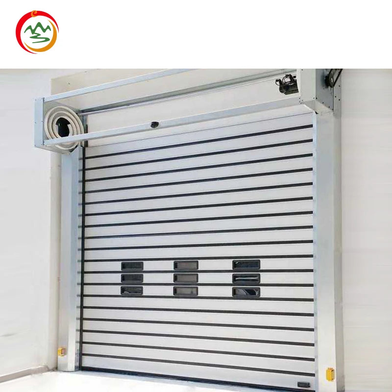 Modern Contemporary Electric Fast High Speed Aluminum Alloy Turbine Rolling Shutter Door Factory Price Hard Shutter Finished