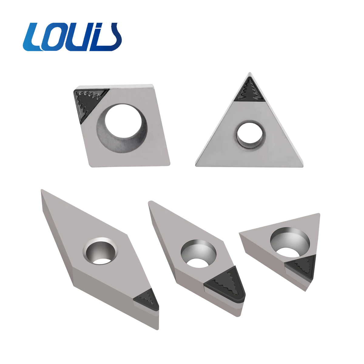 Louis PCD Diamond Chip Breaking Blade OEM Special CNC Cutting Tool for Copper Aluminum