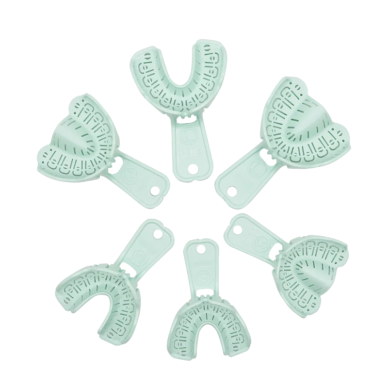 Premium Dental Implant Tray Set 6 Piece Implant Mold Trays Essential Dental Implant Trays for Precision Dentistry