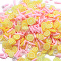 New Slime Additives Charms Polymer Clay Fruit Lemon Slice Topping Supplies Cute DIY Sprinkles Filler for Cloud Clear Slime