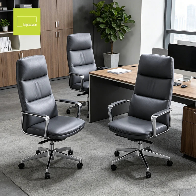 China Manufacture Cheap High Back Leather Cover Swivel Manager Chair Office boss Chair