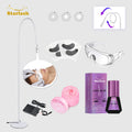 Starlash Premium  LED Eyelash Extension Kit White Light LED Eyelash Lamp with Adhesive and Black Eyepads Led Lash Glue Set