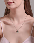 2023 New Mother's Day & Wedding Love Alphabet Heart Shaped Mom Necklace Pendant Platinum Plated Link Chain Chokers Trendy Gift