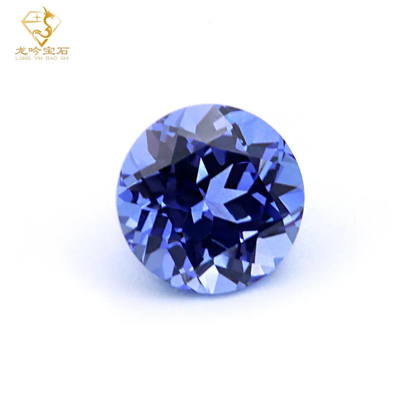 LONG YIN 5A High Quality Royal Blue Loose Sapphire Wholesales Loose Gemstones Round Lab Grown Sapphire