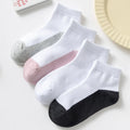 Spring and Autumn Dirty Resistant Children Socks Cotton Short Ankle Socks Black White Students Kids Socks