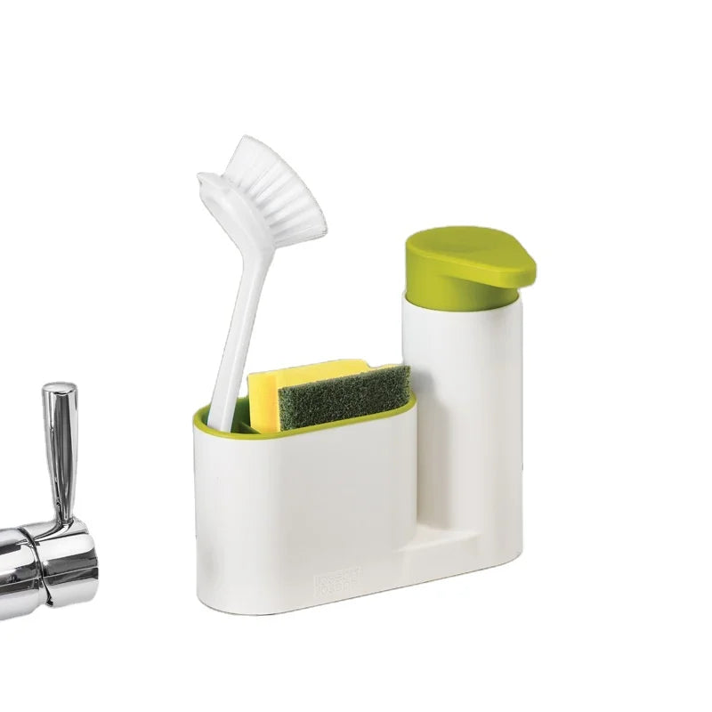 Multipurpose Plastic Soap Detergent Storage Box Racks for Kitchen and Bathroom Desktop Dish Cloth Sponge Brush Drain Rack