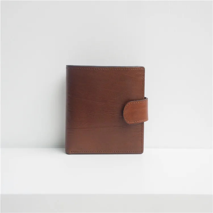 Fashion Custom logo Genuine Leather Boys Violet Purse Men Wallet