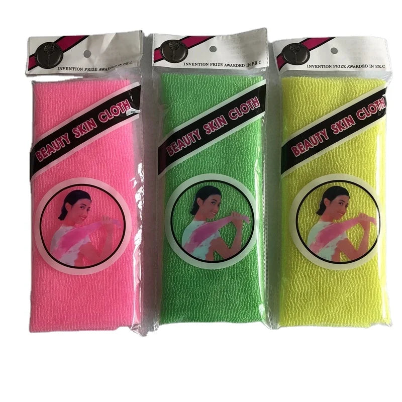 Japanese 100% Nylon Beauty Skin Cloth Body Scrub Exfoliating Shower Towel Sauna Bath Towel