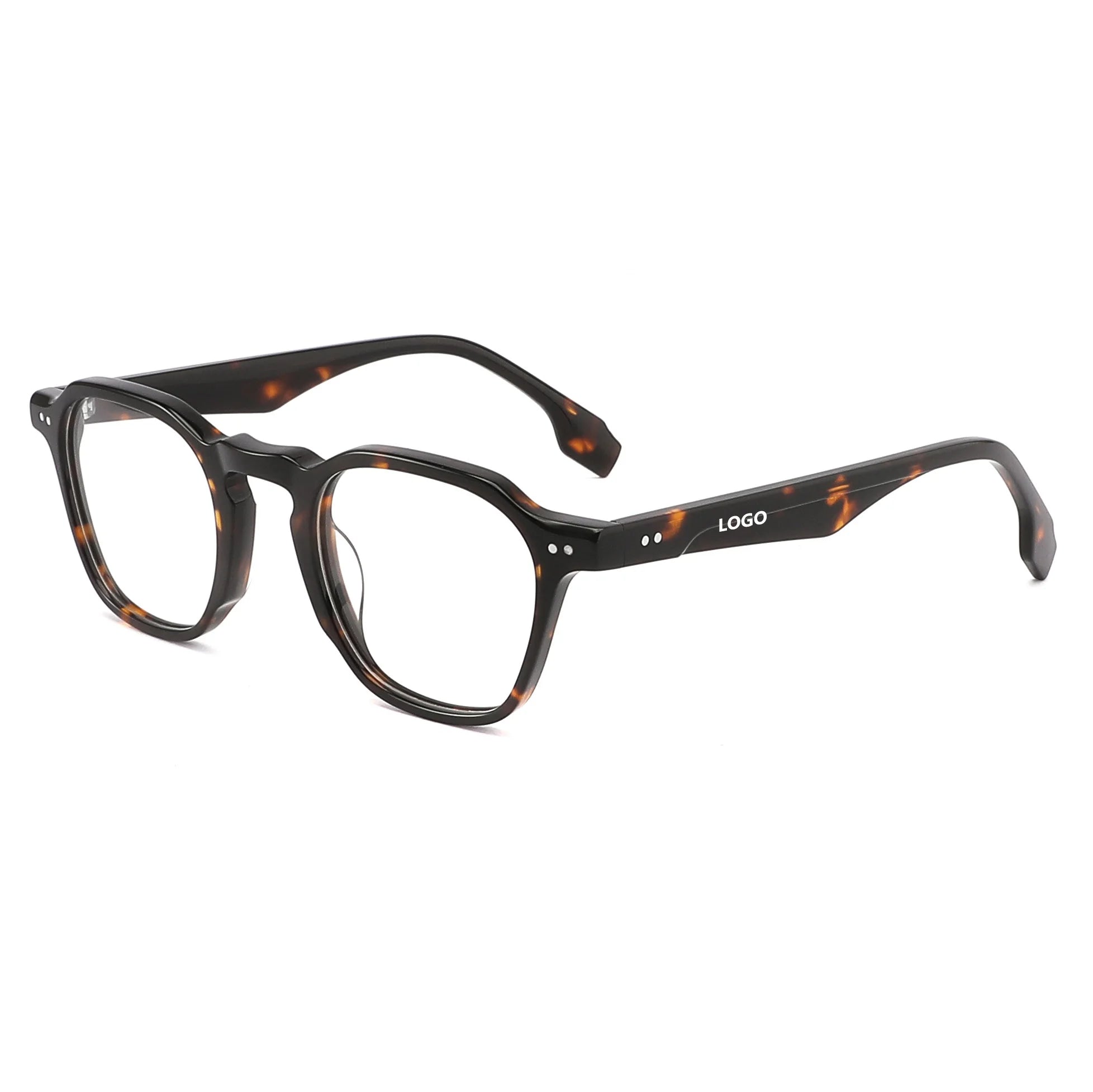 Vintage Retro Leoyard Thin Acetate Optical Glasses Fancy Frames Reading Glasses Unisex for Men and Women
