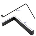 Wall Mounting Metal Brackets Stainless Steel Mounted Straight Bracket Flat Metal Bracket for Wood