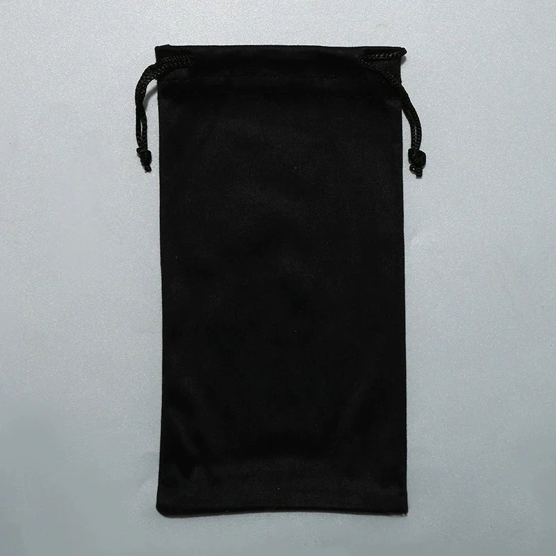 Custom Soft Microfiber Rectangle Print Pouches Drawstring Bag for Glasses