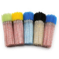 Private Label Lash Brushes Spoolie Brush Tools Free Eyelash Sample Rhinestone Makeup Set Bag Eyelashes Extension