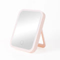 Makeup Mirror Style LED Vanity Mirror Square Chrome USB Charging Cable Portable Led Desk Storage Cosmetic Mirror Organize
