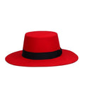 ND122 Australian Wool Hat Adult Woolen Fedora Hat Wide Band Wool Caps Sheepskin Flat Top Hats