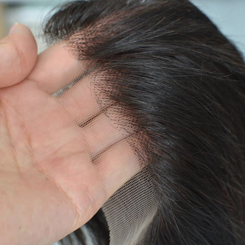 Top Quality 13x4 Ear to Ear Lace Frontal Bleached Knots Brazilian Human Hair Invisible Melt Skin Raw hd Lace Frontal Pre Plucked