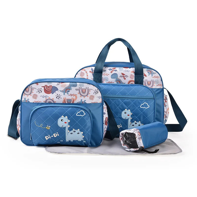 Deellt Brand Waterproof Polyester Large-Capacity Mommy Diaper Shoulder Bag Compartment Shopping Bag Lady Fashion Summer