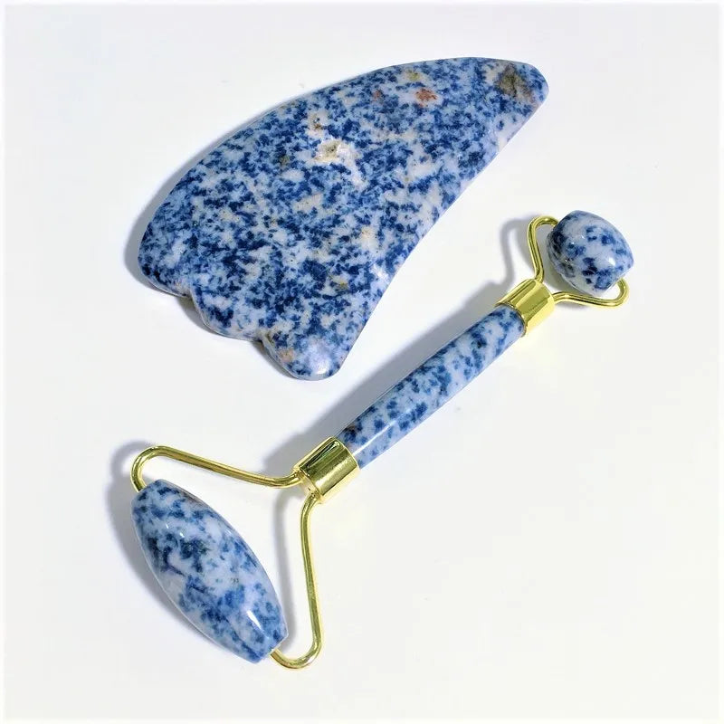 Diy Jade Roller And Gua Sha Scraping Massage Tool Set For Face and Body Rejuvenate natural crafts MegaBDM