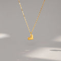 Fashionable High End Polishing Dainty Heart 925 Sterling Silver Necklace