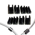 Hot Selling Cross Border Plastic Rectangle Shaped Non-Slip Chair Tube Clip Sled Base Chair Glide Furniture Pads