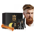Private Label Beard Growth Kit 100% Natural Beard Oil Set Deep Moisturizing for Men Skin Vegan Beard Care Set
