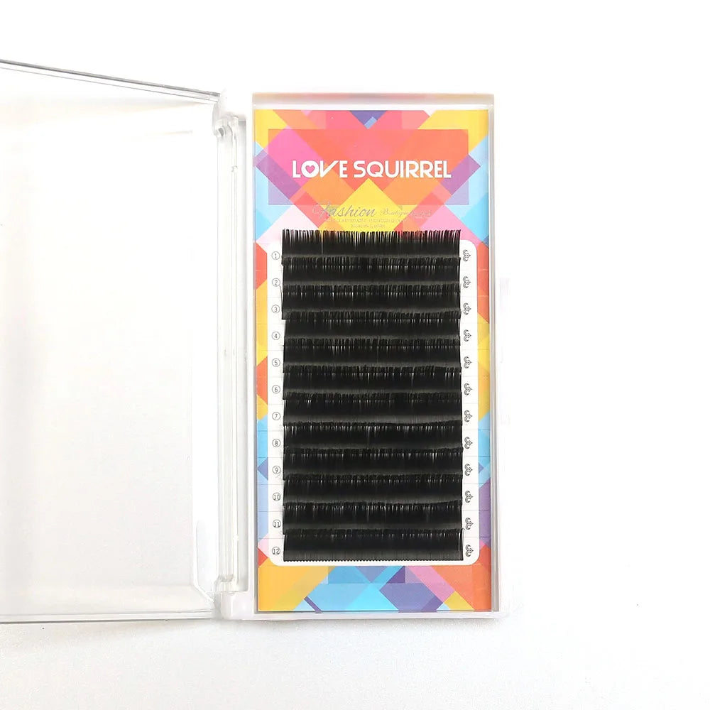 Wholesale Ellipse Flat Natural Black Silk Flat Lashes Bottom Lashes Ellipse Flat Eyelashes Extension