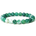 Rich Options Handmade Natural Healing Gem Stone Beads 8mm Beaded Elastic Cord Bracelet Men Women Jewelry Accessories