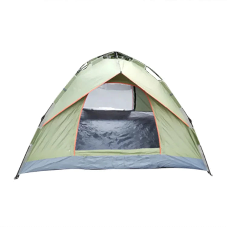 Custom3-4 Person Windbreak Camping Tent Dual Layer Waterproof Pop up Open Anti UV Tourist Tents for Outdoor Hiking Beach Travel