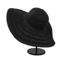 Women Paper Straw Hat Large Wide Rough Brim Straw Floppy Hat Summer Sun Fashion Broad Beach Hat Sun Visor Cap