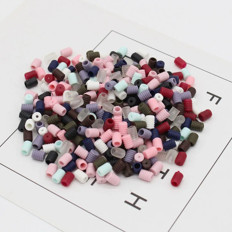Wholesale PVC Spot Wholesale Colorful Ear Loop Lock Silicone Adjuster Stopper Elastic Adjustment Buckle