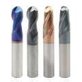 Suppliers HRC60 HRC65 HRC55 4mm 6mm 12mm 2 Flutes Ballnose Endmill 6 mm CNC Cutter 2F Solid Carbide Ball Nose End Mill Bit