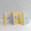 KUAIMA 22*11*27cm Wholesale Custom Print Logo Luxury Candy Boxes Treat Favor Gift Paper Bags for Baby Shower