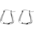 Elegant Designs Minimalist Style Women Jewelry 925 Sterling Silver Mobius U Shape Hoop Earrings