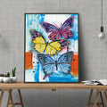 LS 5D Diy Mosaic Diamond Painting Kit Partial Drilling Canvas Painting butterfly Luminous Diamond Painting Wall Art Home Decor