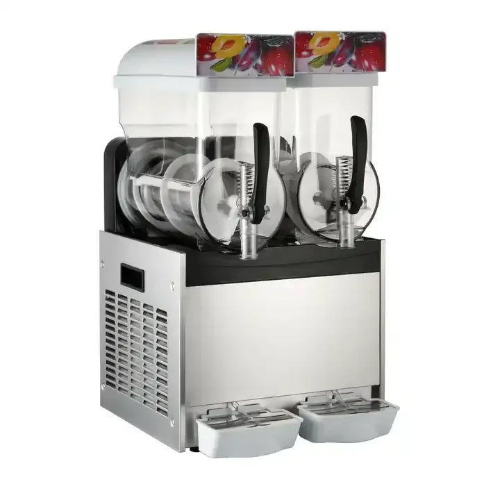 Commercial 2×15L Slush Frozen Drink Machine – EU Local Stock