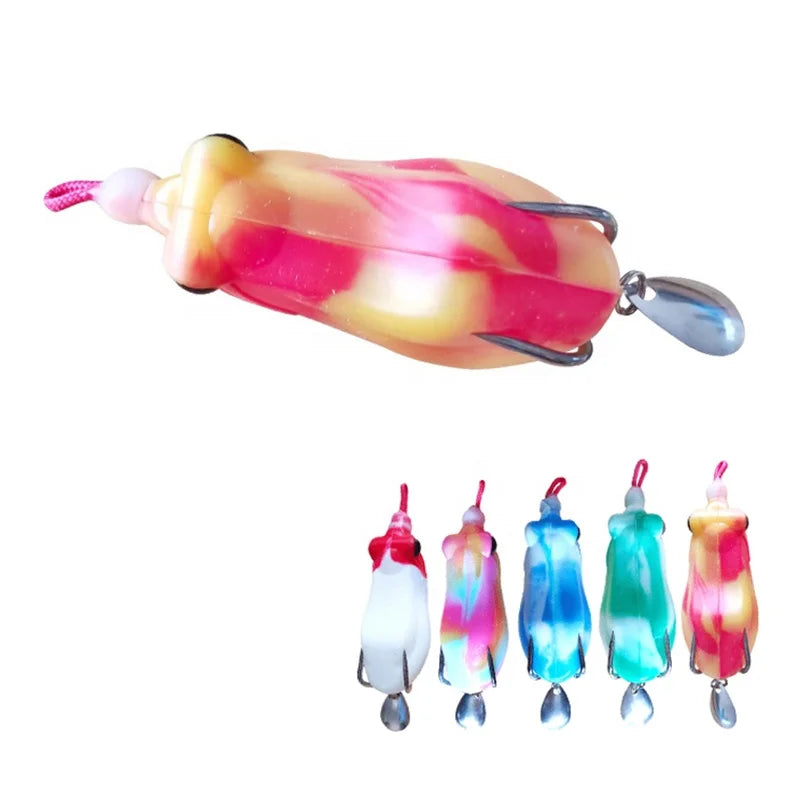 MISTER LURE Manufacturing Asrtificial Floating Water Frog Simulated Lure Bait Bionic Soft Bait Lure