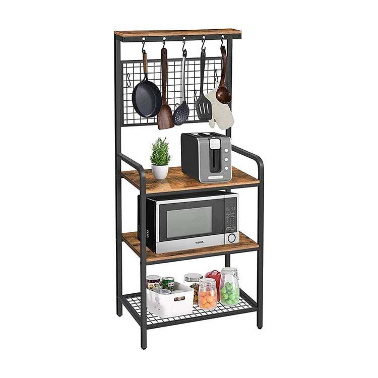 Home Kitchen Soy Sauce Iron Art Metal Shelf Organizing Storage Rack Organizer for Kitchen