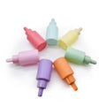 Colorful 30ml 1oz Serum Dropper Bottles Macaron Flat Shoulder Glass Essential Oil Bottle