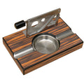 Premium Cigar Ashtray with Custom logo with Cutter Wooden Cigar Ashtray
