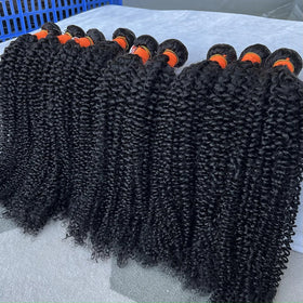 GDY Raw Vietnamese Hair Kinky Curly Human Bundles Grade 10A Mink Wholesale Cuticle Aligned Virgin Human Hair Bundles