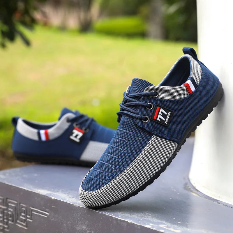 Large Size Men's Bean Shoes Spring 2026 New Korean Canvas Shoes Fashion Casual Shoes