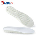 White PU Sport Insole High Elastic Shock Absorption Inner Soles for Training