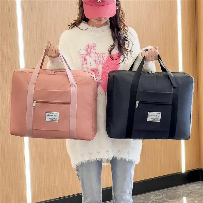 Fashion Nylon Travel Bag Large Capacity Women's Extra Large Double Handles Oxford Portable Business Trip Childbirth Storage