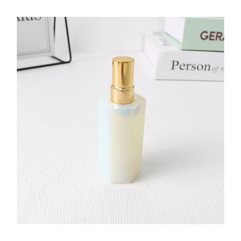 HZ Hot Selling 10ml Gemstone Perfume Bottle Luxury Crystal Opal Oil Perfume Bottle Home Decoration Love Europe Folk Art Polished