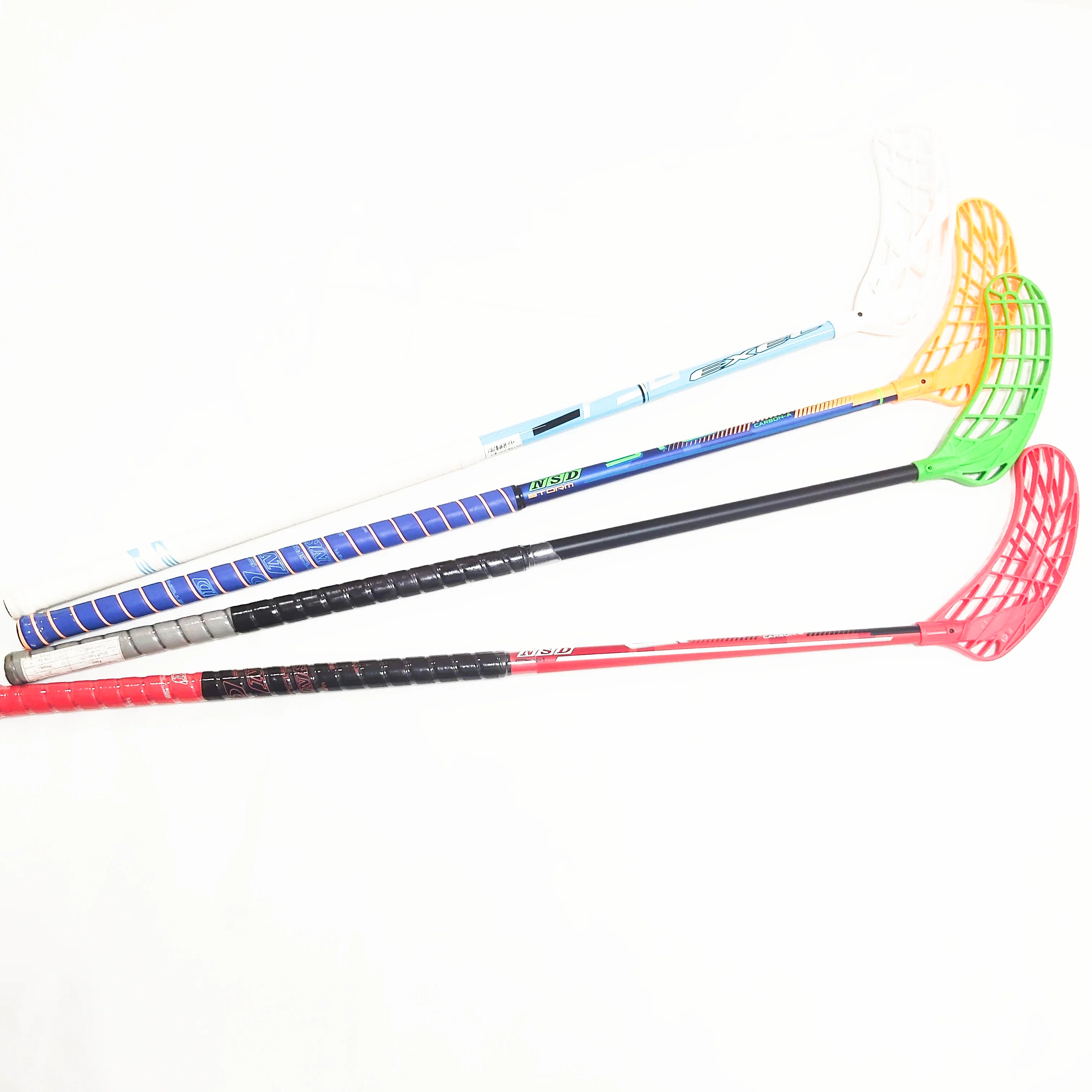 OEM Customized Logo High-Performance Plated Silver Carbon Fiber Composite Stick 80-104cm Floorball Field Hockey PU Grip