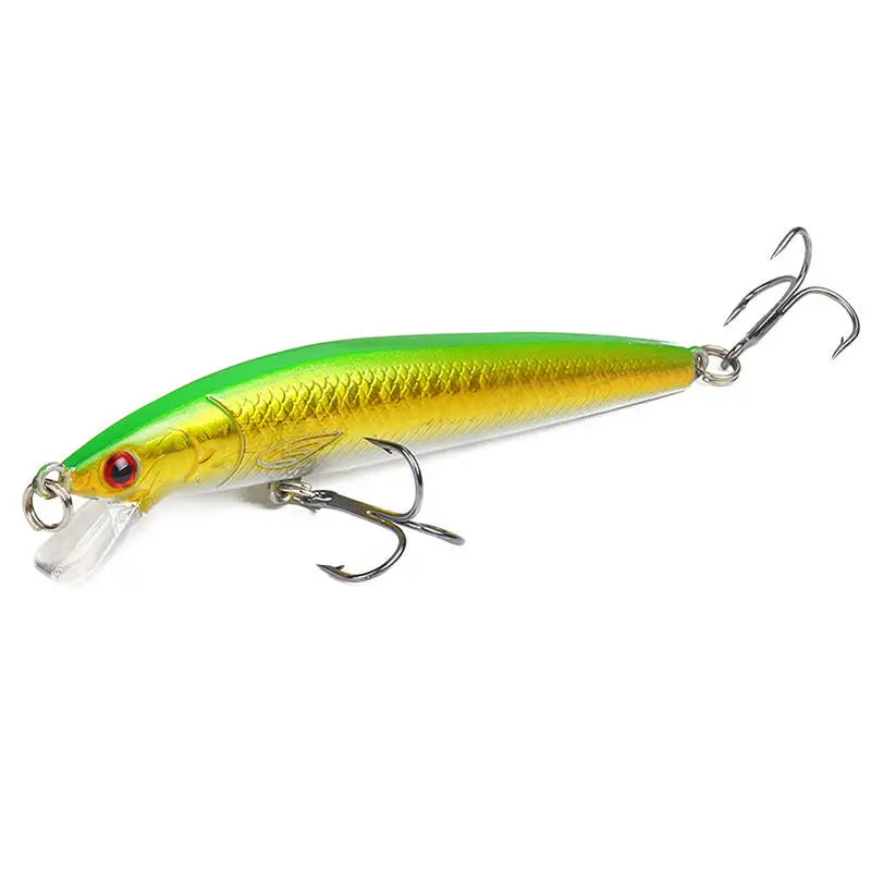 3D Fake Lures 100Mm 9G Three Hooks Fish Wobbler Tackle Crankbait Artificial Hard Bait Swimbait Minnow Fishing Lure