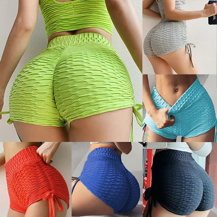 Trend Women Fashion Elastic High Waist Shorts Yoga Sportswear Fitness Bottom